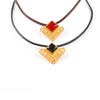 Amara Necklace with Brown Stone