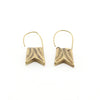 Fish Tail Gold Brass Earring