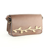 Handmade purse made of 100% genuine leather with an adjustable shoulder strap.