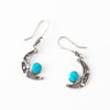 Turquoise Crescent Earrings