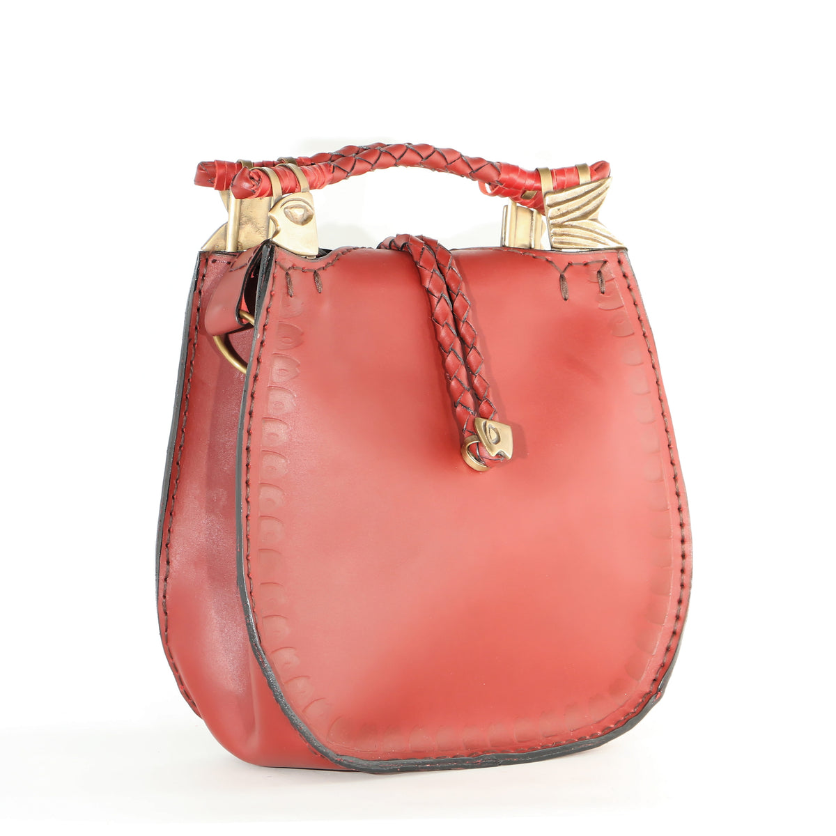 Fish Handbag Genuine Egyptian Leather Handbags & Purses from Lazuli Bazaar