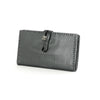 Handmade passport wallet made of 100% genuine leather embossed with diamond patterns