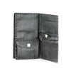 Handmade passport wallet made of 100% genuine leather embossed with diamond patterns